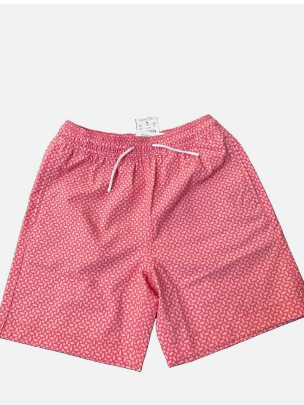 J. Crew Boys' compression-lined swim trunk bright coral Size 8 New With Tag